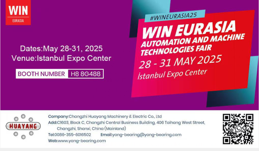 Changzhi Huayang Machinery and Electric Co., Ltd. to Showcase High Performance Bearings at WIN EURASIA Expo 2025 in Istanbul.png